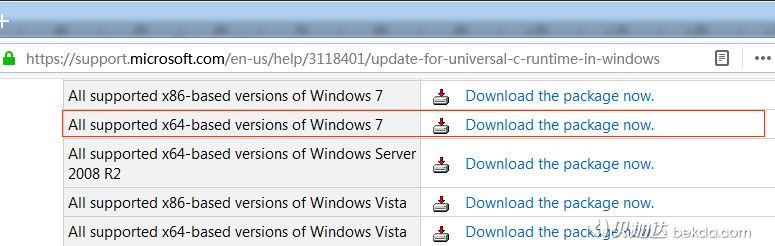 Universal C Runtime In Windows 7 Download